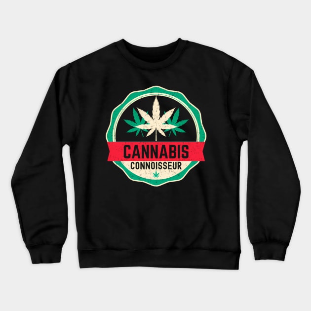 Weed Stoner Cannabis Connoisseur Marijuana Smoke Crewneck Sweatshirt by klei-nhanss